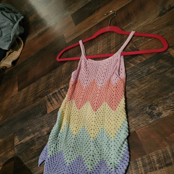 Colorful Chevron Knit Dress - Picture 2 of 4